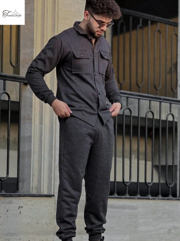 Men's Double Pocket Stylish Winter Track Suit