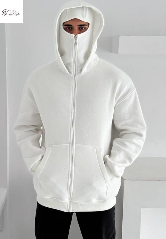 Balaclava Winter Zipper Hoodie