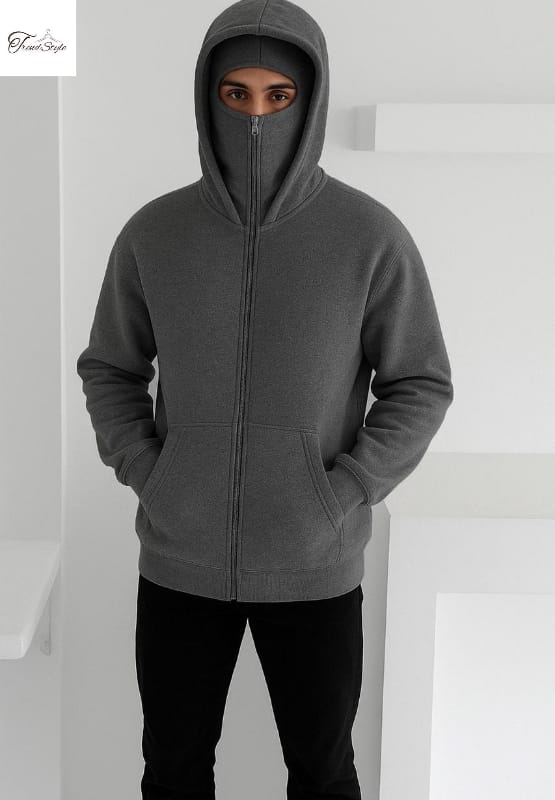 Balaclava Winter Zipper Hoodie