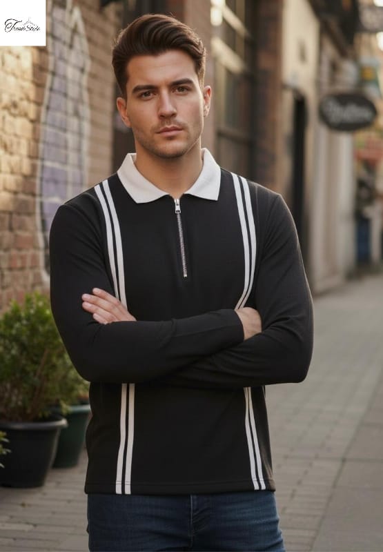 Men's Premium Winter Zip Polo Sweat Shirts