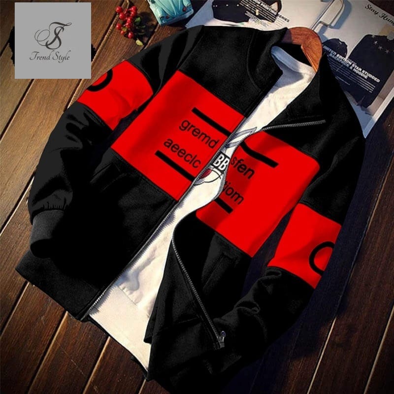 Men,s Winter Zipper Panel Jacket