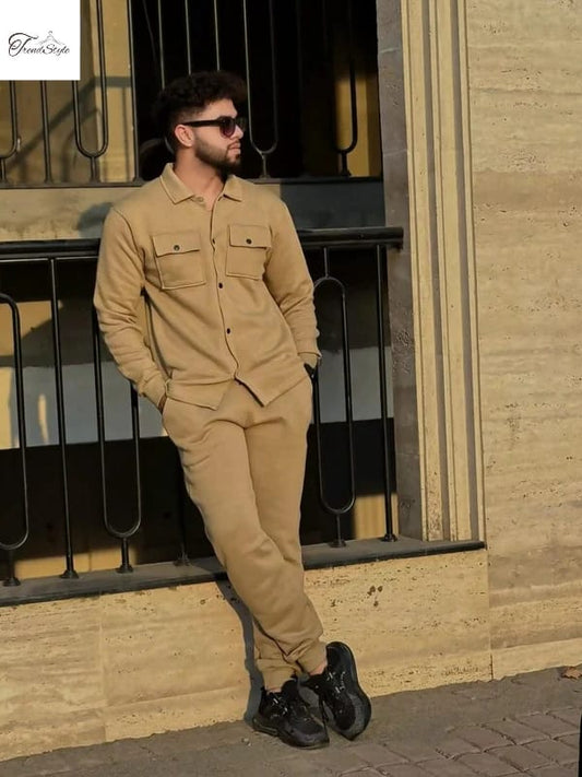 Men's Double Pocket Stylish Winter Track Suit