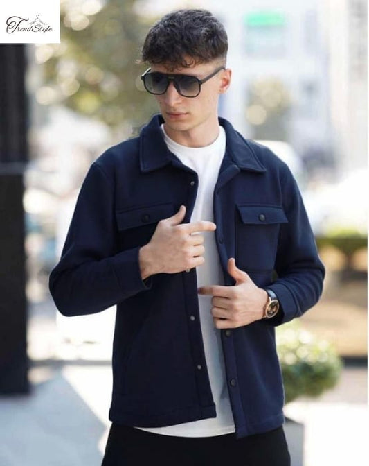 Men's Double Pocket Winter Stylish Jacket