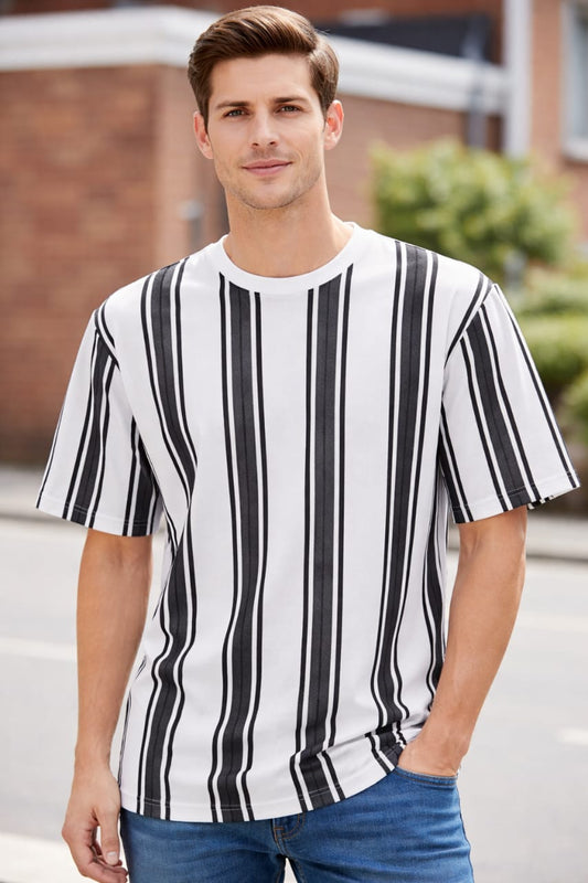 Men's Knitted Drop Shoulder T Shirt