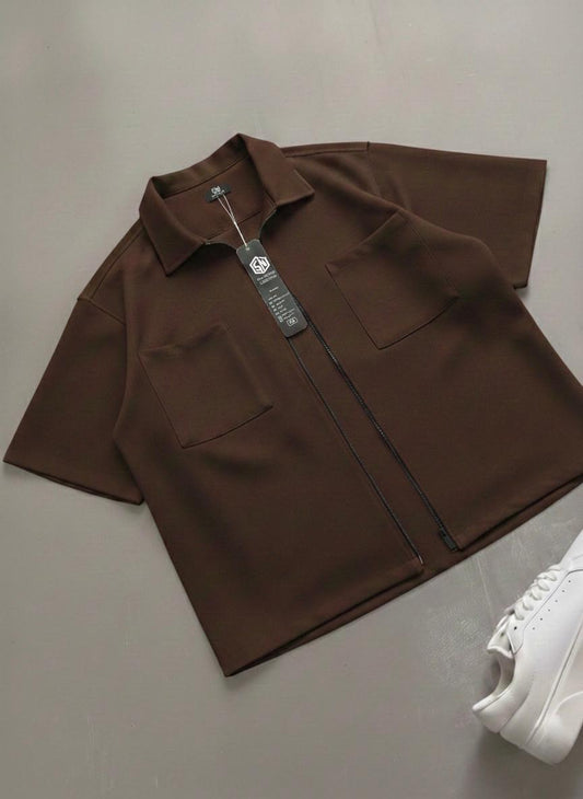 Men's Double Pocket Style Oversized Shirt