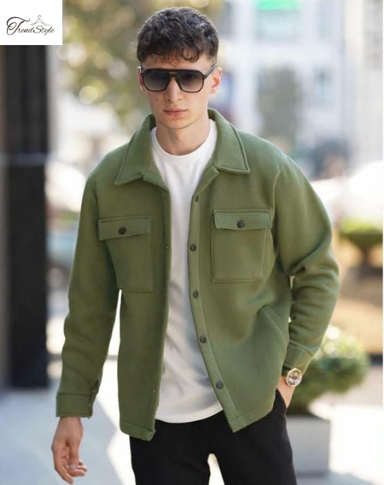 Men's Double Pocket Winter Stylish Jacket