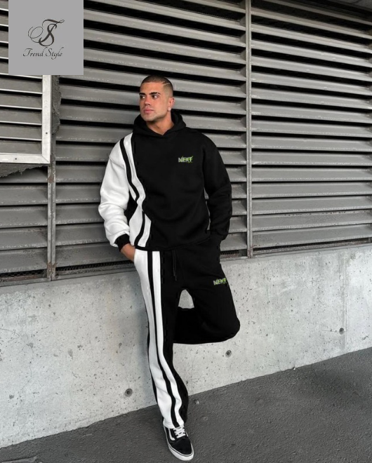Men's Winter Hoodie Panel Track suit