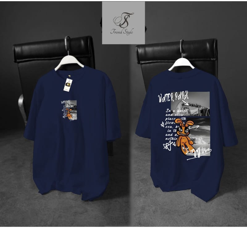 Men's Oversized Printed            T Shirt