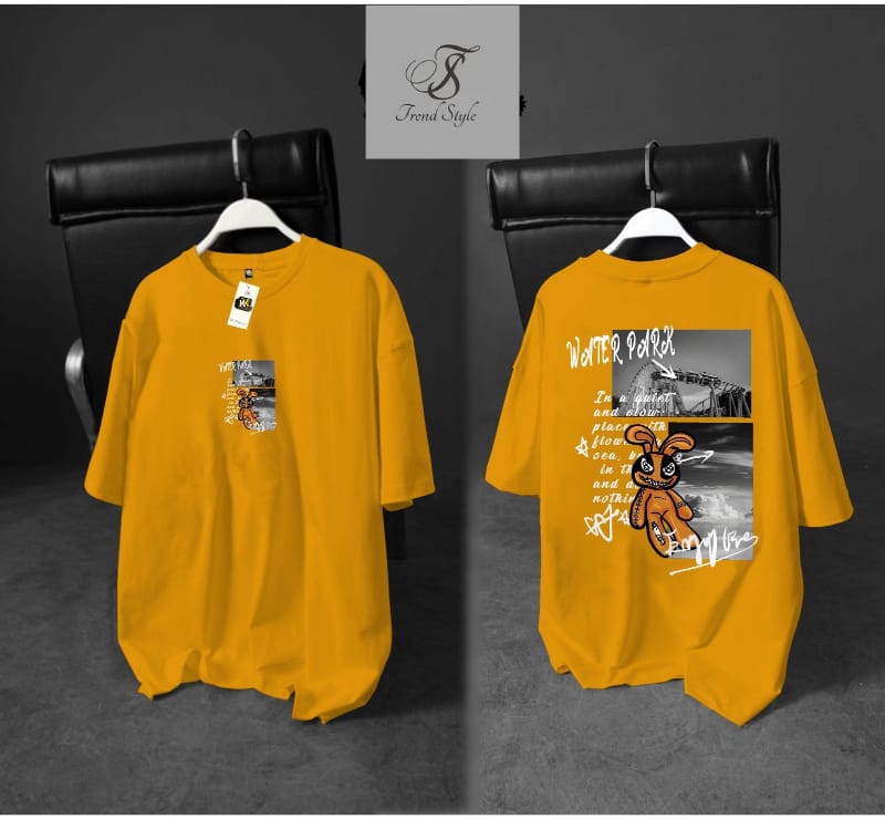 Men's Oversized Printed            T Shirt