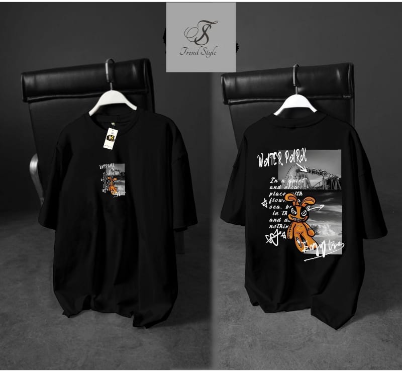 Men's Oversized Printed            T Shirt