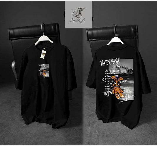 Men's Oversized Printed            T Shirt