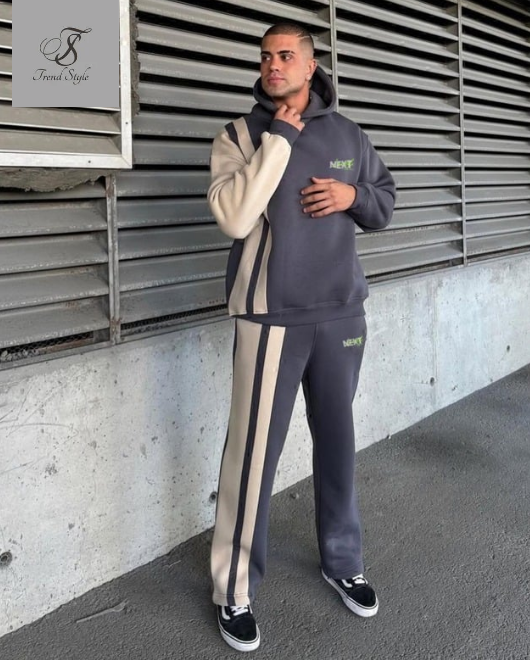 Men's Winter Hoodie Panel Track suit